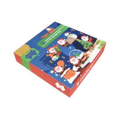 China Cartoon Toy Merry Christmas Paper Puzzles Ages 4-8 Educational Jigsaw Toys For Children Custom Puzzle For Children Ages2-5 for sale