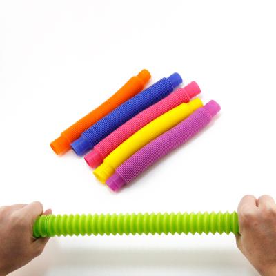 China Relaxation toys DIY fun pull noise tubes wiggle relax toys wiggle noise tube pipe sensory tools for kids stretch for sale