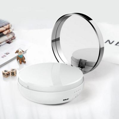 China Power Bank Makeup Mirror Folding Portable Power Bank Charger Pocket Mirror Phone 4000 MAH Powerbank for sale