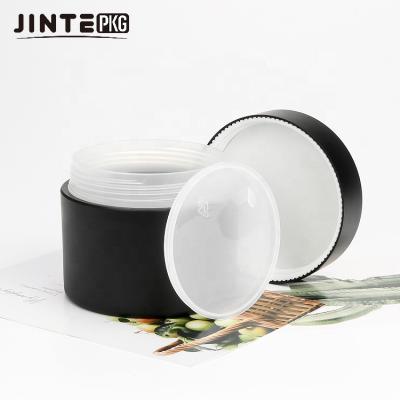 China Matte Black Recyclable PP Jar For Cosmetic Cream Container Packaging Jar 1oz 2oz Plastic Jar Jar 1oz 2oz for sale