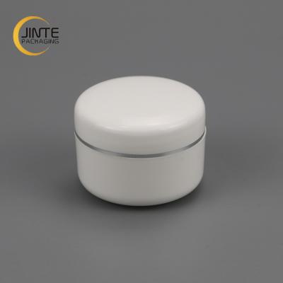 China Recycled Empty Plastic Pomade Container 30g 100g PP Plastic Material Double Wall Jar For Cosmetic Packaging for sale