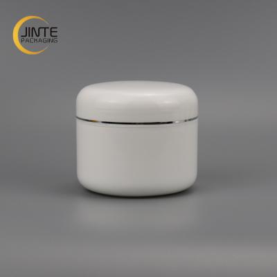 China 5g Recyclable 15g 30g 50g 100g 150g 200g 250g 500g round plastic white pp jar for cosmetic cream for sale