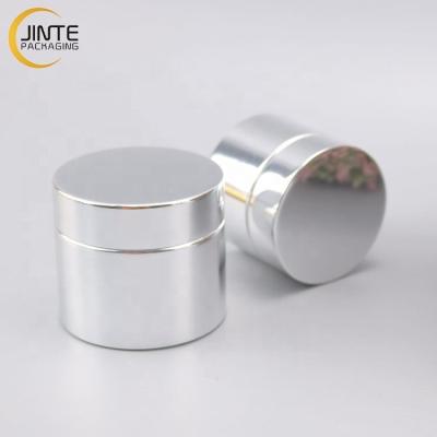 China 5ml 15ml 30ml 50ml Silver Eye Cream Recyclable Aluminum Cosmetic Packaging Container Empty Aluminum Jar for sale