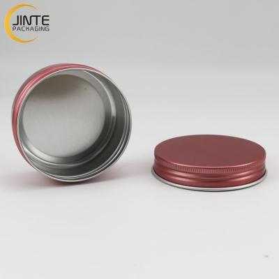 China Pink Aluminum Soap Containers50g 80g 100g 150g 200g Solid Recycable Jar Packaging Hair Cream Box for sale