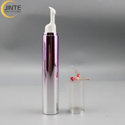 China Recycable Container Luxury Cosmetic Cream Bottles Cream 15ml Eye Essence Syringe With Pump Beauty Massager Bar Bottle for sale