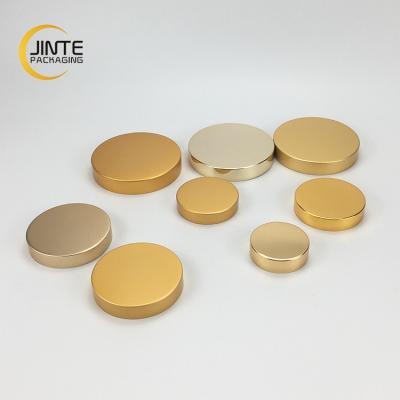 China Non Spill 48mm 53mm Metal Gold Cap Closures Aluminum Lids 89mm For Bottle for sale