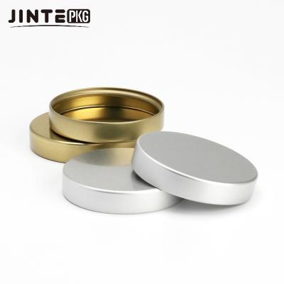 China Non Spill Wholesale Canning Custom Aluminum Jar Lids Food Grade Cosmetics Lid Metal Aluminum Perfume Bottle Screw Cover Cap for sale