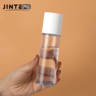 China Recyclable Empty Colorful Cosmetic PET Face Plastic Toner Bottle With 100ml Cap for sale