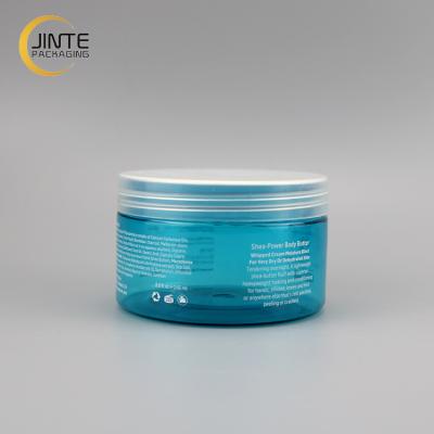 China Recyclable Hair Product Containers 300g Modern 10oz PET Cream Jar for sale