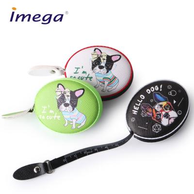 China Promotion 60 Inch Tape Measure Pu Leather 150 Cm Metric Tape Retractable for sale