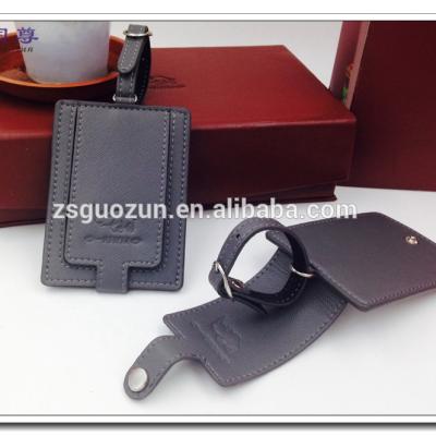 China New design& OEM Design Custom Promotion Rectangle Shape PU Leather Luggage Tag / Baggage Tag for sale