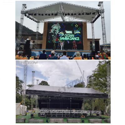 China 6082-T6 Aluminum 400 mm Square Truss with TUV Certification Technology Team Truss Instal Stage Truss for sale