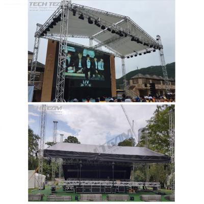 China 6082-T6 Aluminum Easy Install Remove Aluminum Truss System Roof Stage Truss Event For Sale for sale