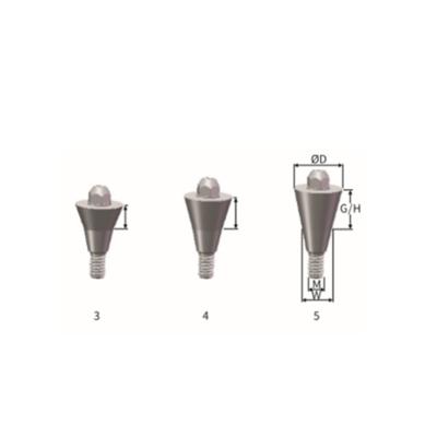 China Titanium Material Screw-Retained Screw Abutment Dental Implant Abutment For Dental Implant System for sale