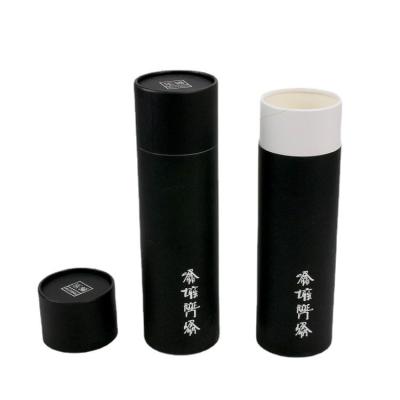 China Recycled Materials Cardboard Tube Cylinder Cardboard Packaging Candle Box Inner Round Coated Paper Tube Box Packaging for sale