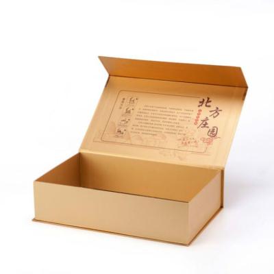 China Recycled Materials Wholesale Custom Logo Premium Luxury Cardboard Paper Magnetic Gift Brown Packaging Box for sale