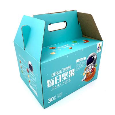 China Recycled Materials Factory Custom Recycled Corrugated Corrugated Cardboard Gift Box Food Packaging Shipping Box for sale