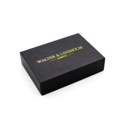 China Recycled Paper Custom Brown Nail Set Materials Gift Packaging Lid And Base Box Black for sale