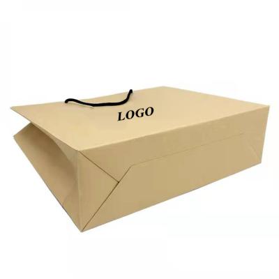 China Recycled Materials Factory Supplier Printed Logo Custom Paper Bags Gift Luxury Packaging Bag Kraft Paper for sale