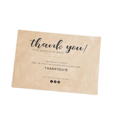 China Thank You Card Elegant White Greeting Paper Card Invitation Business Custom Printing Thank You Card for sale