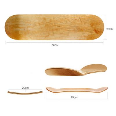 China Youth 31*8 Inch White Skateboard Decks Canadian Maple Skateboard Deck for sale