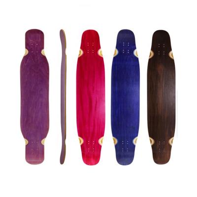 China Professional Youth Longboard Decks Northeast Death Maple Color 46*9.5Inch Skateboard Dancing Longboard Deck for sale