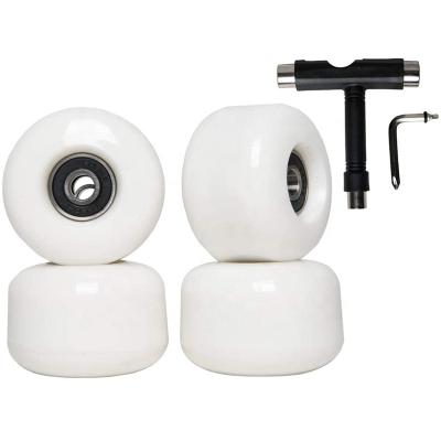 China New Type Cheap Youth Skateboard Wheels With ABEC-9 Bearings And Tool Hardness 85A 54mm*36mm PU Skating Wheel for sale