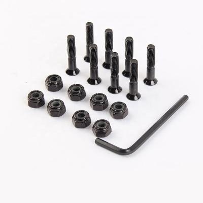 China Youth skateboard hardware 25/29/32/38/44/50mm bolts and screw sets skateboard hardware parts longboard for sale