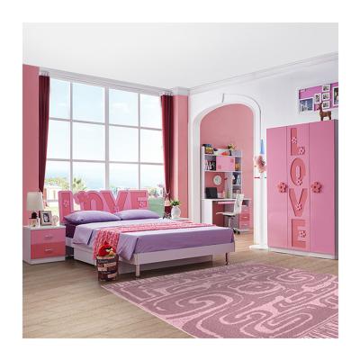 China Hot Selling Cheap Modern Kids Bedroom Furniture Double Bed Wooden Home Furniture Children MDF Bed Modern Furniture for sale