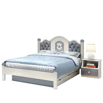 China Wholesale Comfortable Modern Nordic Style Toddler Solid Kids Bed In Stock 1 Set MOQ Set Bed Room Furniture For Kids/Boys for sale