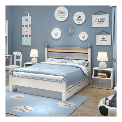 China 2021 Factory wholesale price oak wood cozy boy set kids bed set kid bedroom furniture for kids for sale