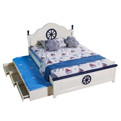 China 2021 New Modern Kids Bed Kids Bedroom Furniture Set Solid Wood Bed For Kids for sale