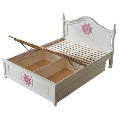 China 10 Years Princess Bedroom Furniture Set Kids Bed Beautiful Wooden Girls Solid Wood Bed for sale