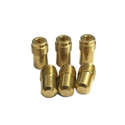 China High Precision Automatic Lathe Metal Turned Parts Brass Knurled Knurled Knob Removable Studs for sale