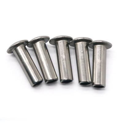 China Widely Applied ISO 9001Stainless Steel Aluminum Rivets Manufacturer Stainless Steel Hollow Long Rivet Semi Tubular Rivet for sale