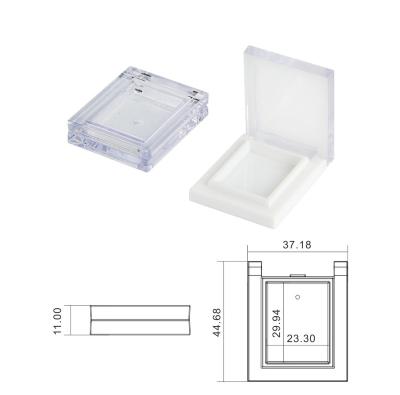 China Recycled Materials Keyun Mini Highlight Case with Aluminum Pan Single Eyeshadow Case Square Blush packaging for sale