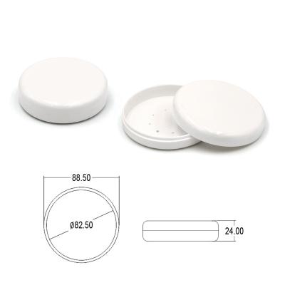 China Cosmetic Custom Logo Printing Empty Round Plastic Big Jar for Puff Sponge Cosmetic Baby Cream Container for sale