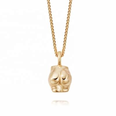 China Unique Jewelry Lead Free Nickel Free Non Tarnish Gold Necklace Stainless Steel Necklace Women Bumble Body Pendant Necklace for sale