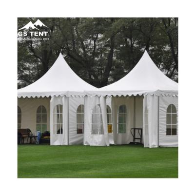 China Outdoor Water Proof Gaoshan Tent Supplies 4x4 5x5 6x6 6x6m Exhibition Pagoda Wedding Event Party Tent for sale