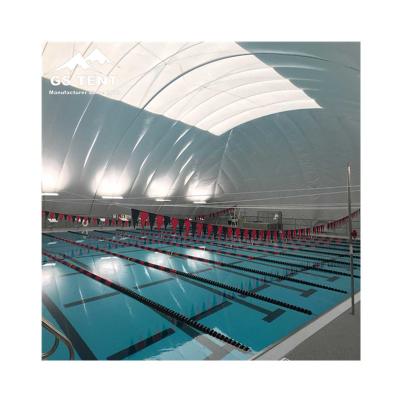 China Various sports museums inflatable pool dome cover air dome with fan unit. for sale