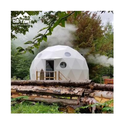 China Water Proof Large Steel Transparent Outdoor Geodesic Dome Tents With Lights And Door for sale