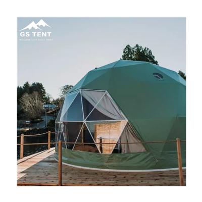 China Water Proof PVC Geodesic Dome Tent 5 Meters Folding Garden Igloo Tent Translucent for sale