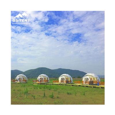 China White Water Proof Trade Show Tents And Transparent Glamping Hotel Geodesic Dome For 6-8 Person 7m 8m Tent 6m For Hotel Used for sale