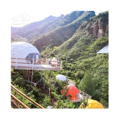 China Outdoor Water Proof Factory Price Customized Size/Color Glamping Geodesic Doom Tent Luxury Hotel On Sale for sale