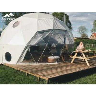 China Hot Selling Luxury Outdoor Resort Dome Water Proof Glamping Geodesic Tent Hotel For Sale for sale