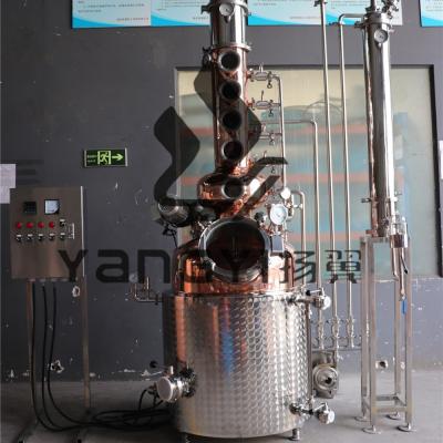 China food & Beverage Shops 200L Copper Still Distiller For Brewery for sale