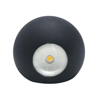 China Decorative LED Wall Light Indoor Bedroom Lighting Porch Garden Lights Round 6W Ball Shape Modern Simple Led Outdoor Wall Light Outdoor Courtyard Light for sale