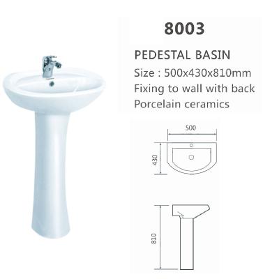 China High Quality Fixture Clean Easy To Wall With Back Porcelain Ceramic Wares Hand Modern Design Bathroom Sanitary Sink for sale