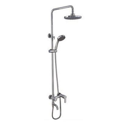 China With Slide Bar Factory Direct Sales Silver Wear Resistance Bath And Brass Shower Faucets Shower Head Kit for sale