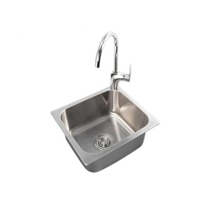 China With faucet sale kitchen sink basin stainless steel bowl thickness vegetable single sinks for sale